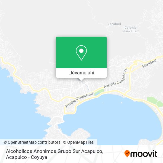 Mapa de Alcoholicos Anonimos Grupo Sur Acapulco