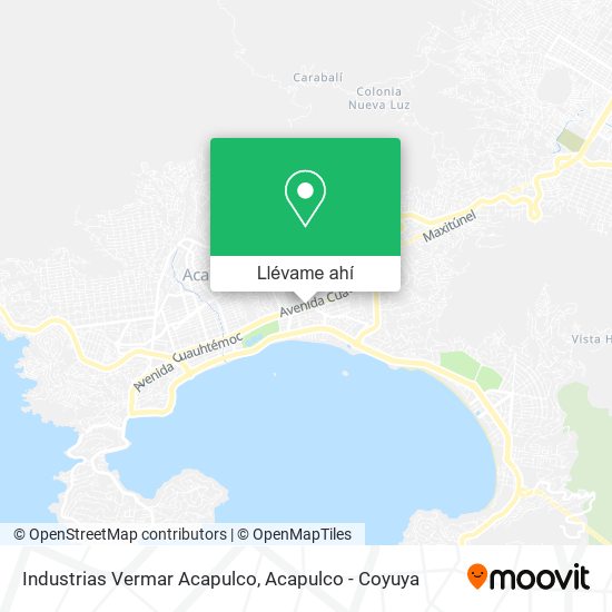 Mapa de Industrias Vermar Acapulco