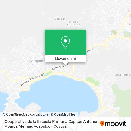 Mapa de Cooperativa de la Escuela Primaria Capitan Antonio Abarca Memije