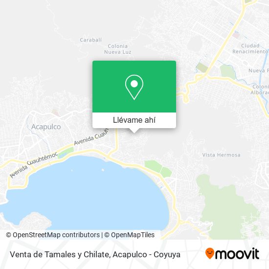 Mapa de Venta de Tamales y Chilate