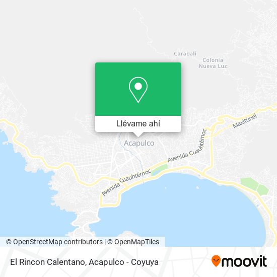 Mapa de El Rincon Calentano