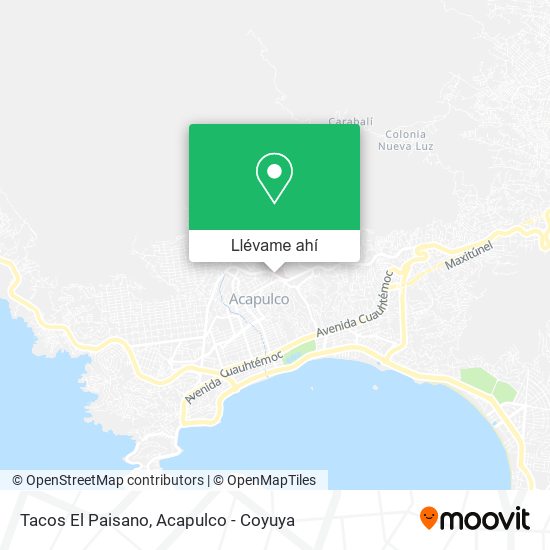 Mapa de Tacos El Paisano