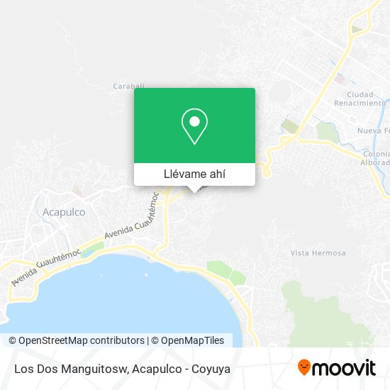 Mapa de Los Dos Manguitosw