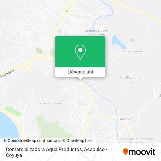 Mapa de Comercializadora Aqua Productos