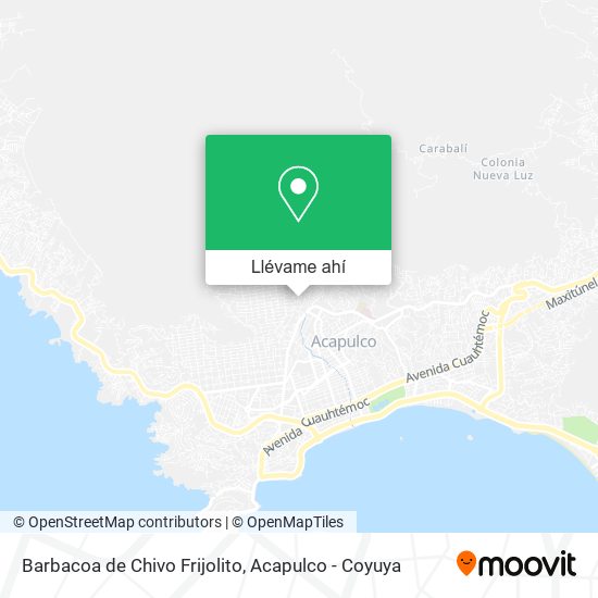 Mapa de Barbacoa de Chivo Frijolito