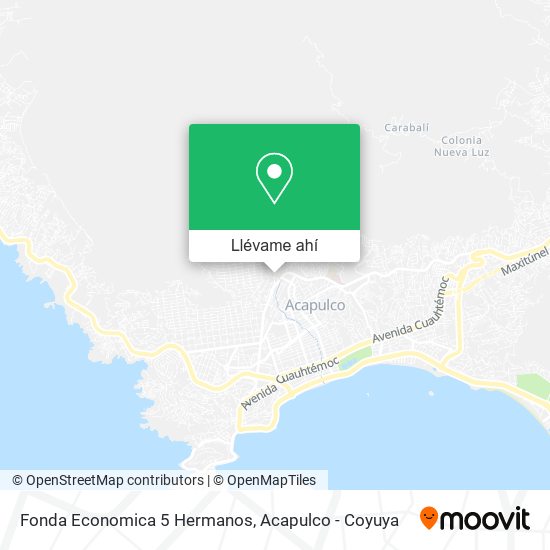 Mapa de Fonda Economica 5 Hermanos