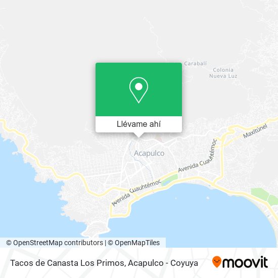 Mapa de Tacos de Canasta Los Primos