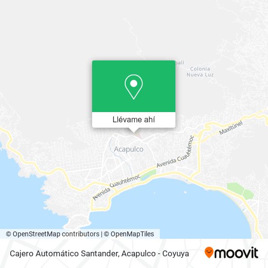 Mapa de Cajero Automático Santander