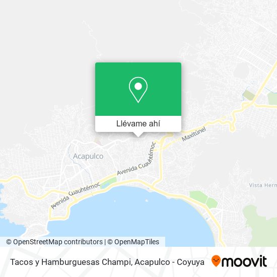 Mapa de Tacos y Hamburguesas Champi