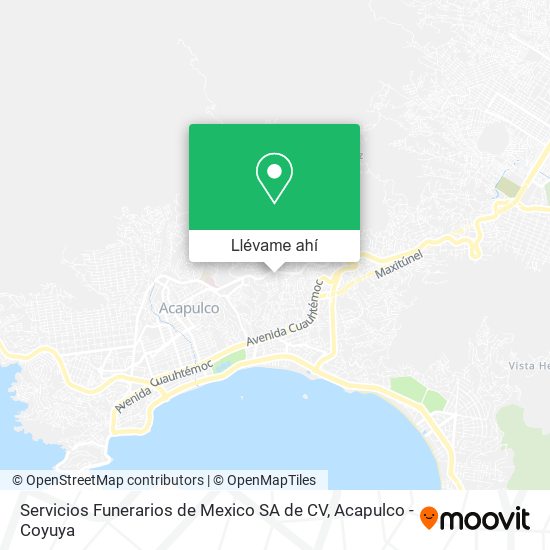 Mapa de Servicios Funerarios de Mexico SA de CV