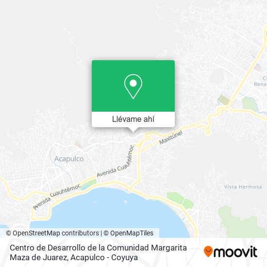 Mapa de Centro de Desarrollo de la Comunidad Margarita Maza de Juarez