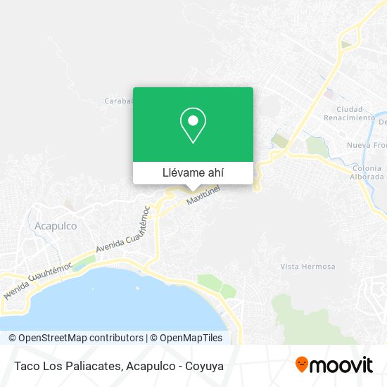 Mapa de Taco Los Paliacates