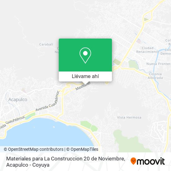 Mapa de Materiales para La Construccion 20 de Noviembre