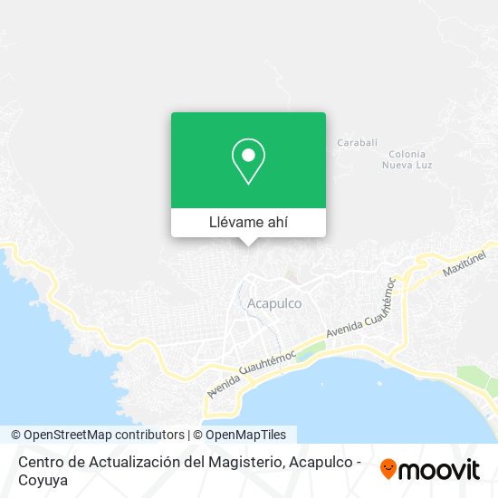 Mapa de Centro de Actualización del Magisterio