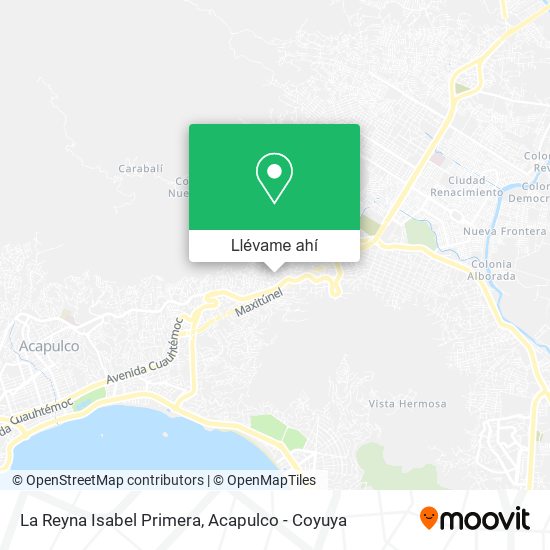 Mapa de La Reyna Isabel Primera