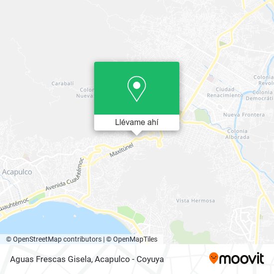 Mapa de Aguas Frescas Gisela