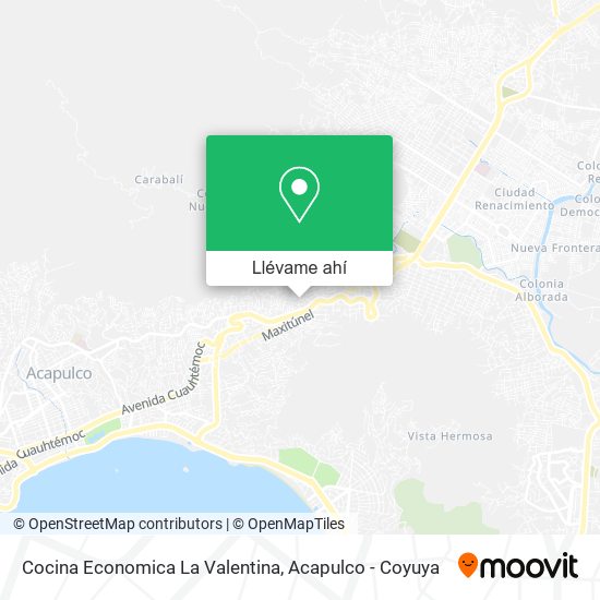 Mapa de Cocina Economica La Valentina