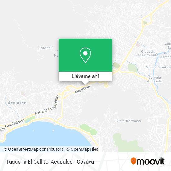 Mapa de Taqueria El Gallito