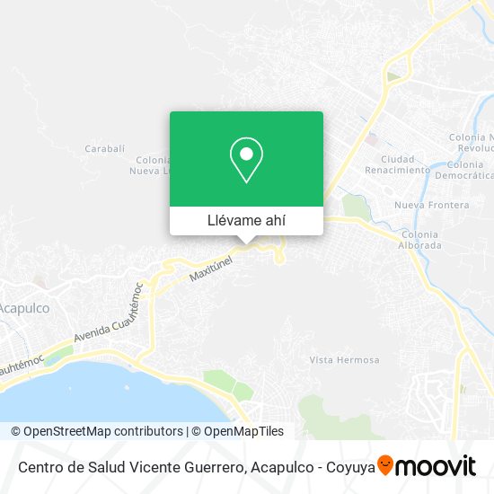 Mapa de Centro de Salud Vicente Guerrero