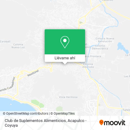 Mapa de Club de Suplementos Alimenticios