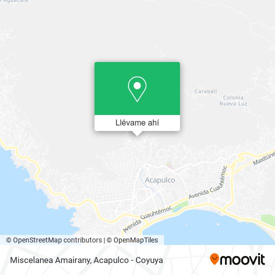 Mapa de Miscelanea Amairany