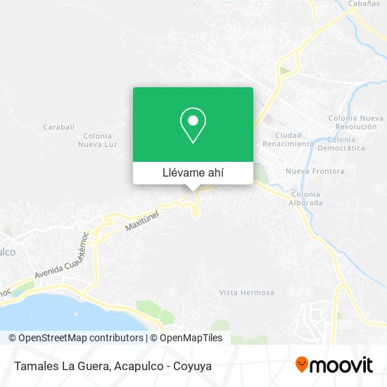 Mapa de Tamales La Guera