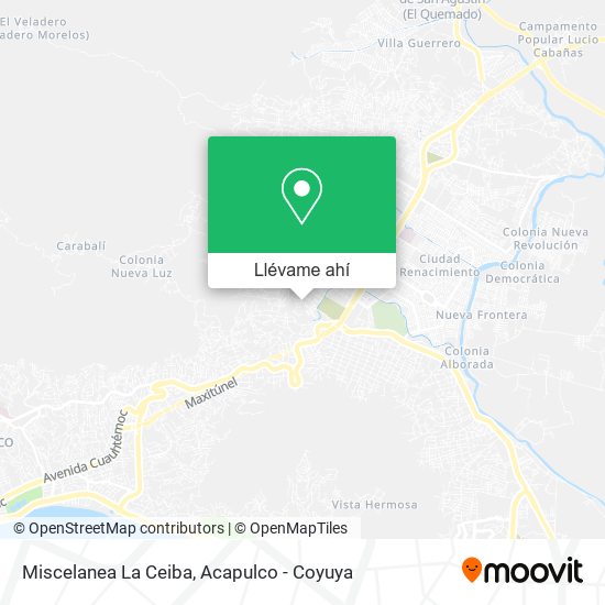 Mapa de Miscelanea La Ceiba