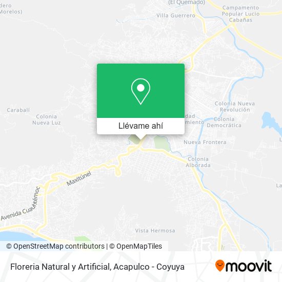 Mapa de Floreria Natural y Artificial
