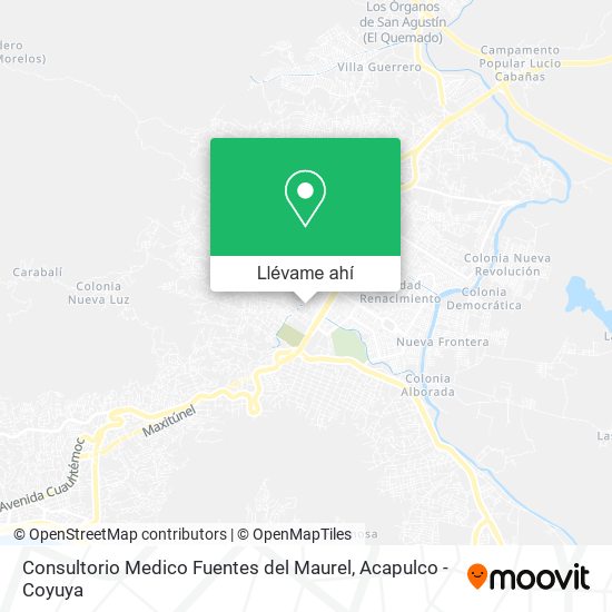 Mapa de Consultorio Medico Fuentes del Maurel