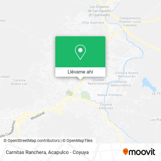 Mapa de Carnitas Ranchera