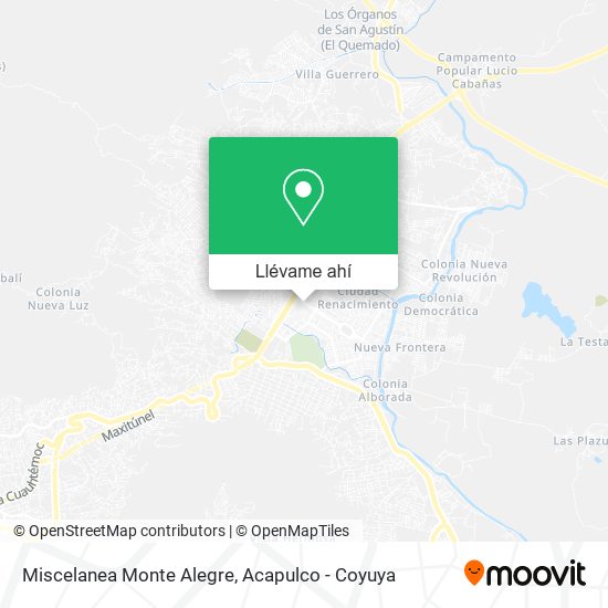 Mapa de Miscelanea Monte Alegre