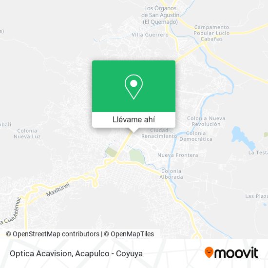 Mapa de Optica Acavision