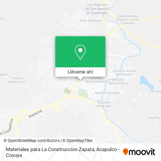 Mapa de Materiales para La Construccion Zapata