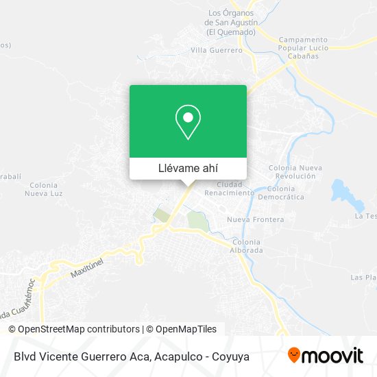 Mapa de Blvd Vicente Guerrero Aca