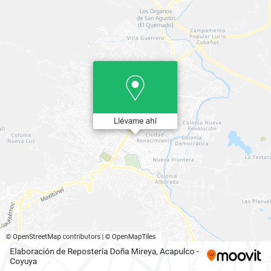Mapa de Elaboración de Repostería Doña Mireya