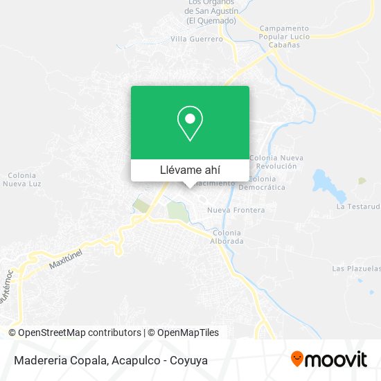 Mapa de Madereria Copala