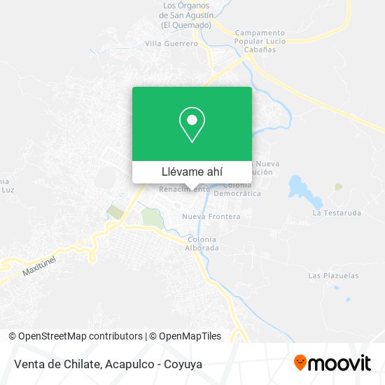 Mapa de Venta de Chilate