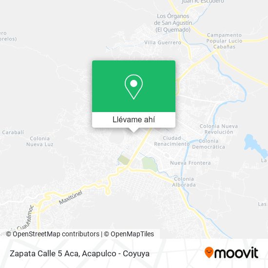 Mapa de Zapata Calle 5 Aca