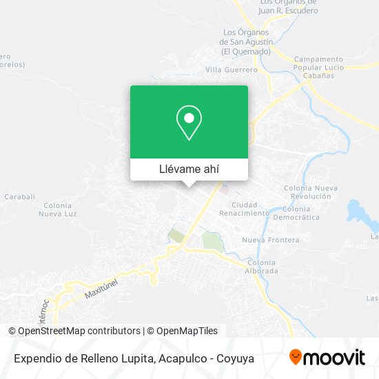 Mapa de Expendio de Relleno Lupita