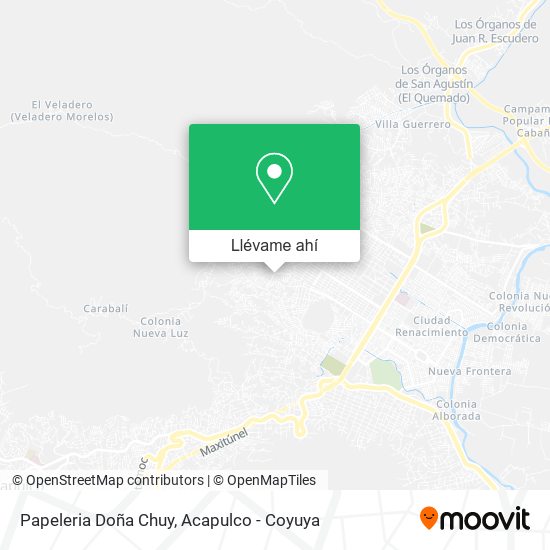 Mapa de Papeleria Doña Chuy