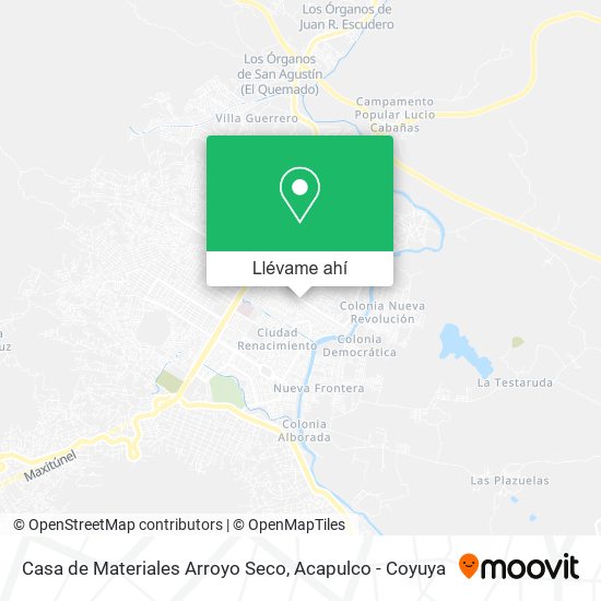 Mapa de Casa de Materiales Arroyo Seco