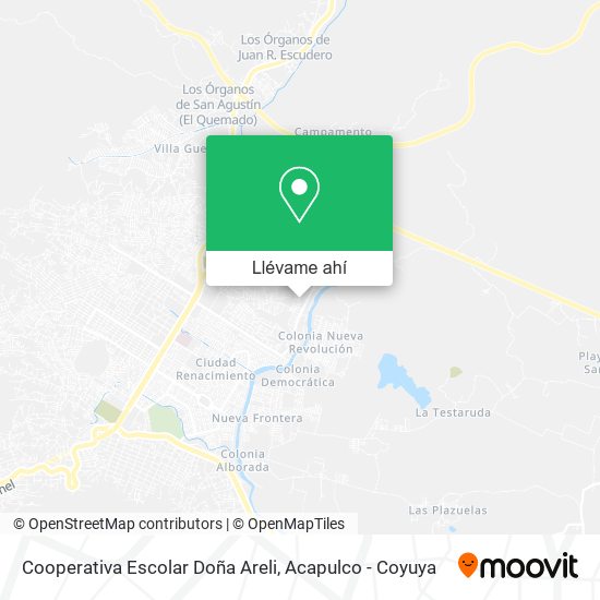 Mapa de Cooperativa Escolar Doña Areli