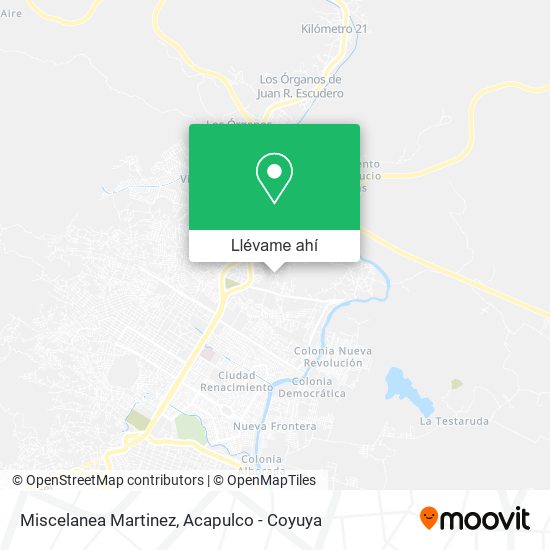 Mapa de Miscelanea Martinez