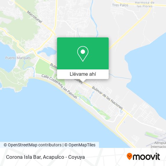 Mapa de Corona Isla Bar