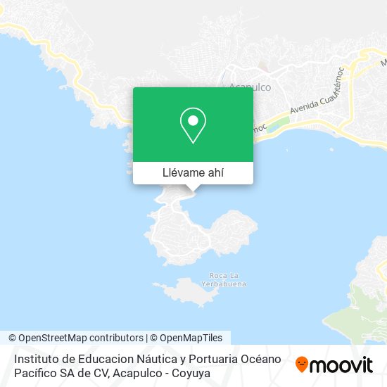 Mapa de Instituto de Educacion Náutica y Portuaria Océano Pacífico SA de CV