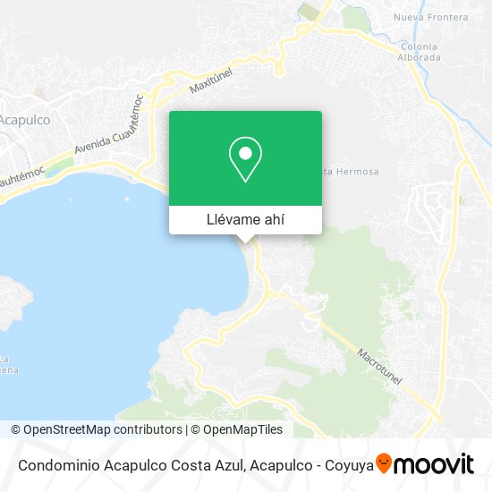 Mapa de Condominio Acapulco Costa Azul