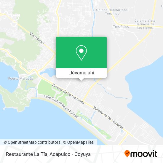 Mapa de Restaurante La Tía
