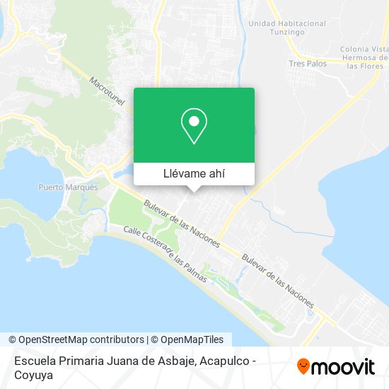 Mapa de Escuela Primaria Juana de Asbaje