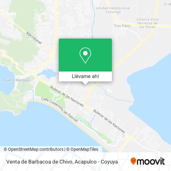 Mapa de Venta de Barbacoa de Chivo