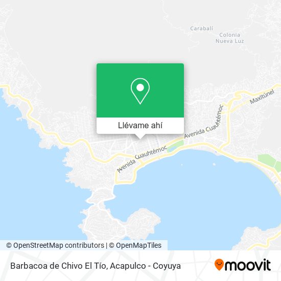 Mapa de Barbacoa de Chivo El Tío